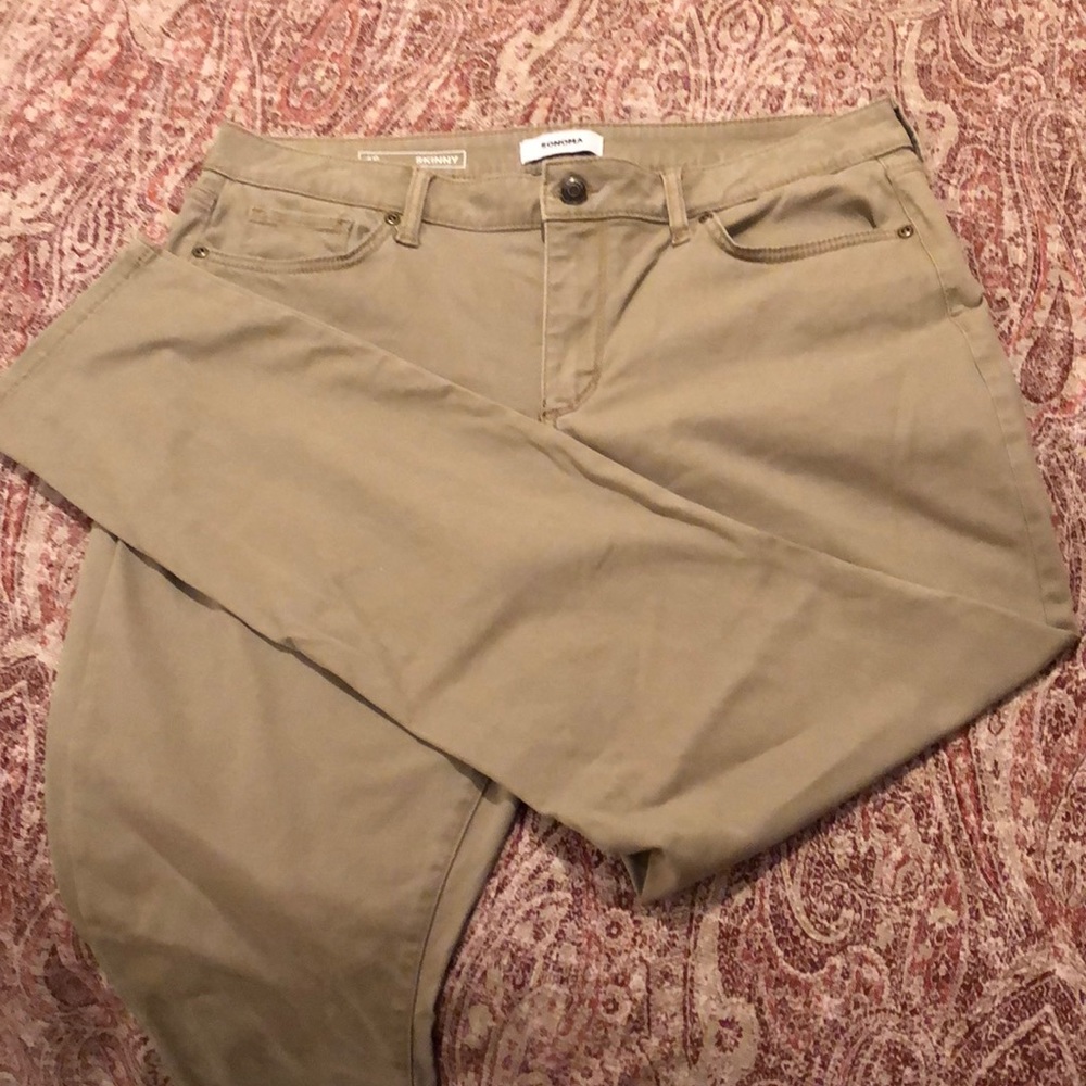 Khaki Skinny Jeans Size 16